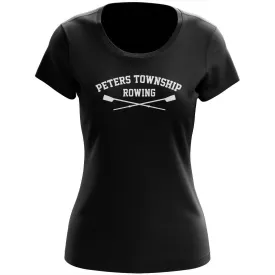 100% Cotton Peters Township Rowing Club Women's Team Spirit T-Shirt