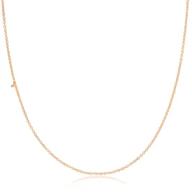 14K GOLD ASYMMETRICAL NUMBER NECKLACE - 1