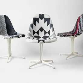 1980s Custom Pendleton Eames Side Chair Set