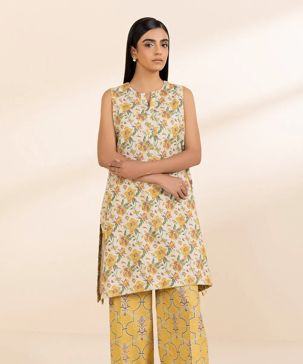 2 Piece - Printed Light Khaddar Suit