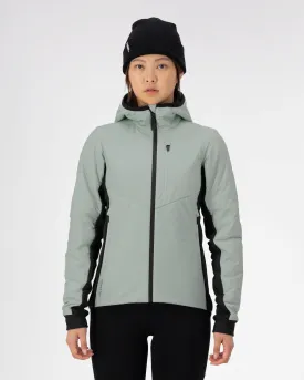 Arete Merino Insulated Hooded Jacket - Eucalyptus