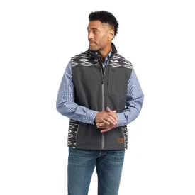 Ariat Men's Vernon 2.0 Chimayo Charcoal Softshell Vest