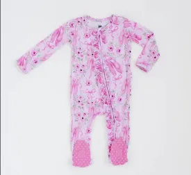 Ballet Blooms Ruffle Footie