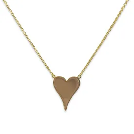 Big Pointed Heart Necklace