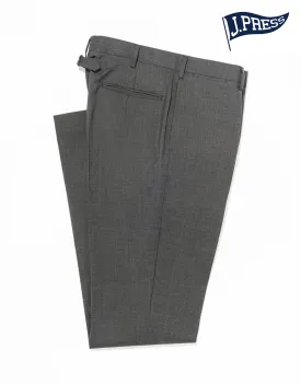 CHARCOAL TROPICAL WOOL TROUSERS - TRIM FIT