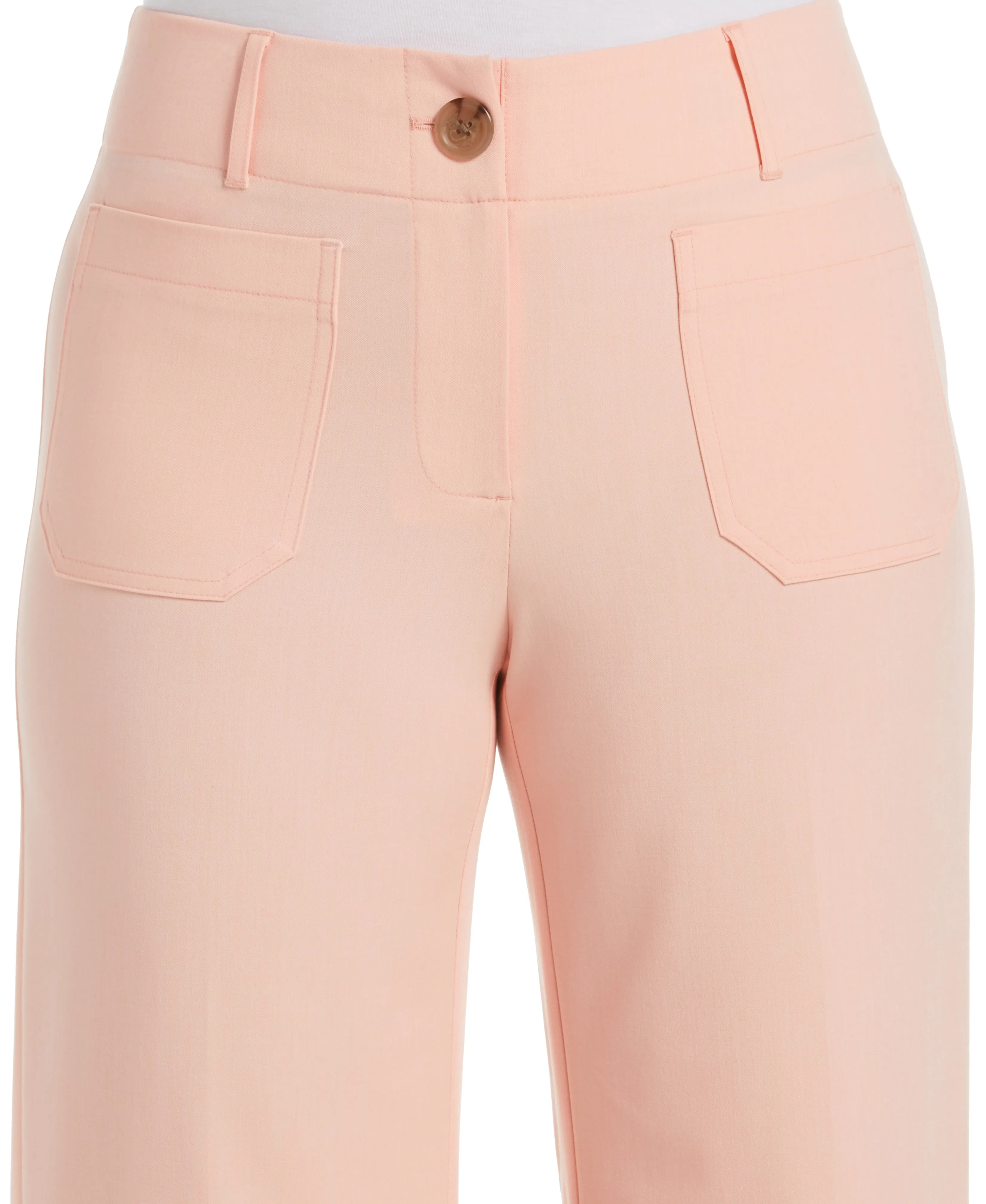 Classic Fit Cropped Column Gabardine Ankle Pant