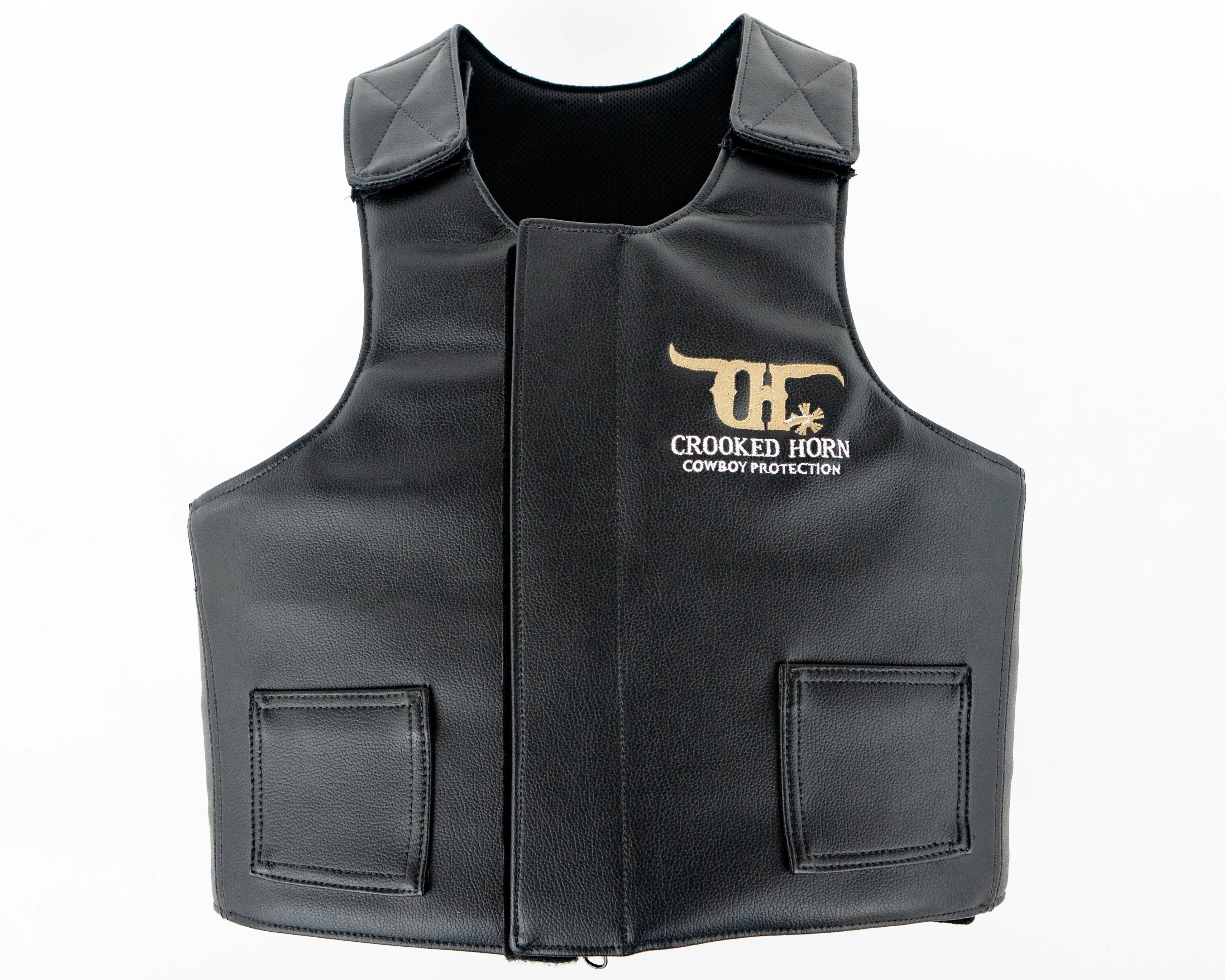 Crooked Horn All Around Pleather Rodeo Vest - Adult