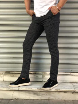 Dotted Slim Fit Casual Pant DJ143 Streetwear Pant