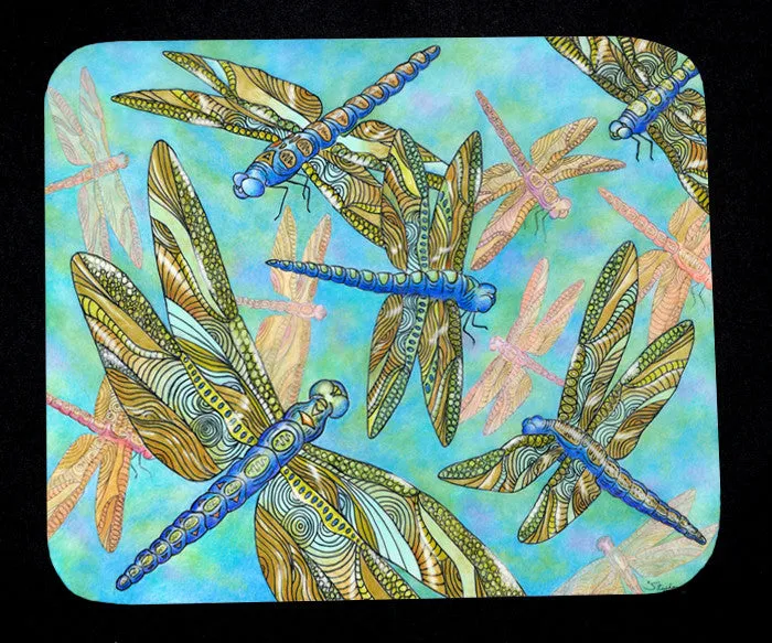 Dragonfly Gathering Mousepad