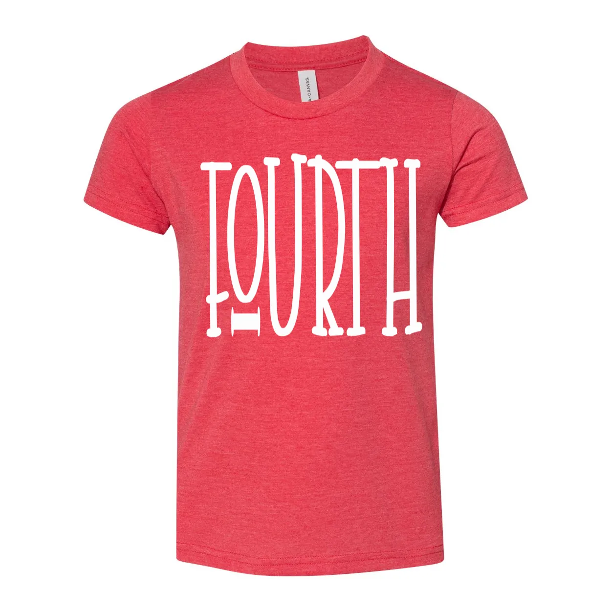 Fourth Grade YOUTH Tall Letters Tee