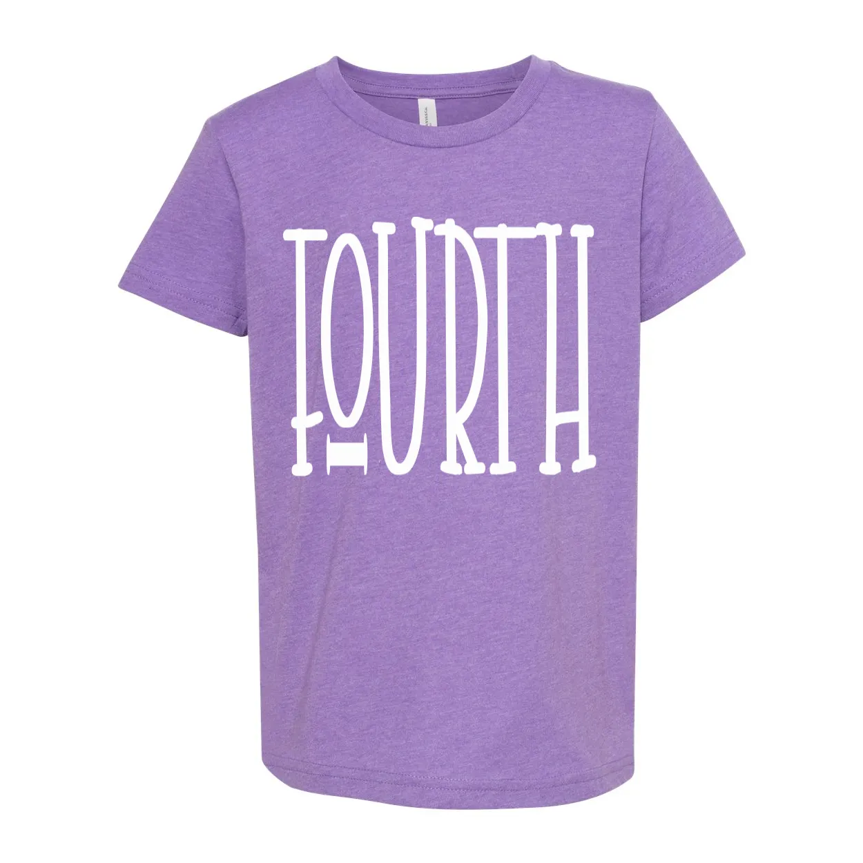 Fourth Grade YOUTH Tall Letters Tee