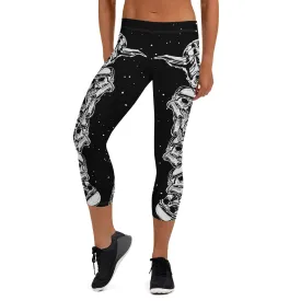 Galaxy War Skull Capri Leggings