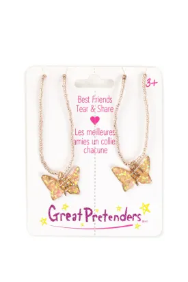 Great Pretenders Necklace - BFF Butterfly Share & Tear Necklaces