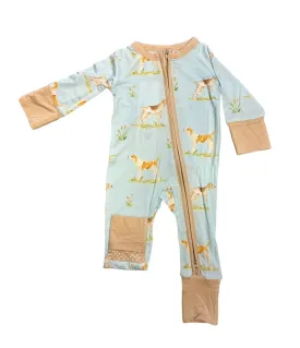 Hunting Dog Zipper Onesie