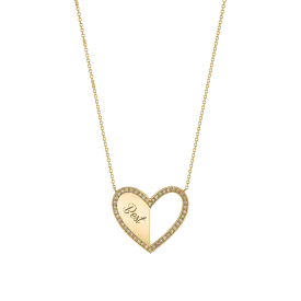 Kids Best Friend Heart Necklaces (Set of 2)