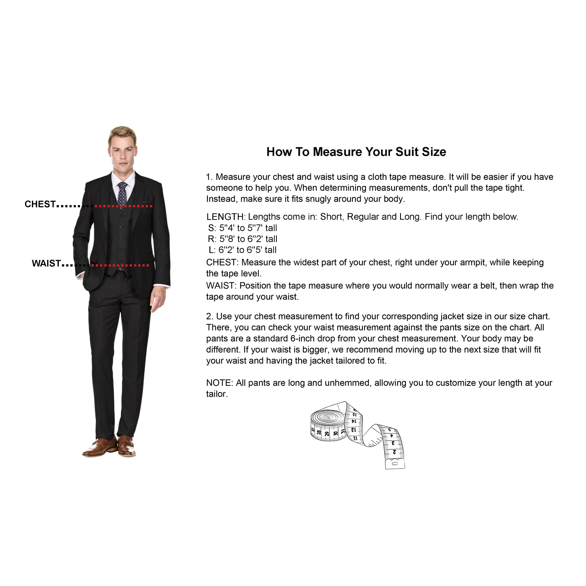 Men's Traveler Check Slim Fit Suits