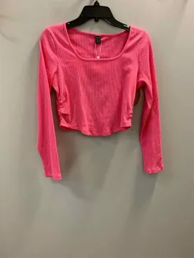 NWT SHEIN Tops Size L HOT PINK LONG SLEEVES TOP