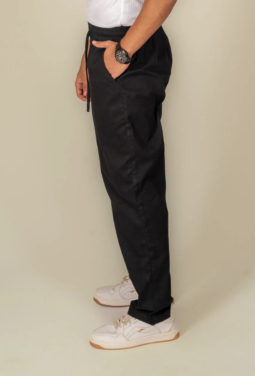 Space Black Baggy Pant - Unisex Comfy Pant