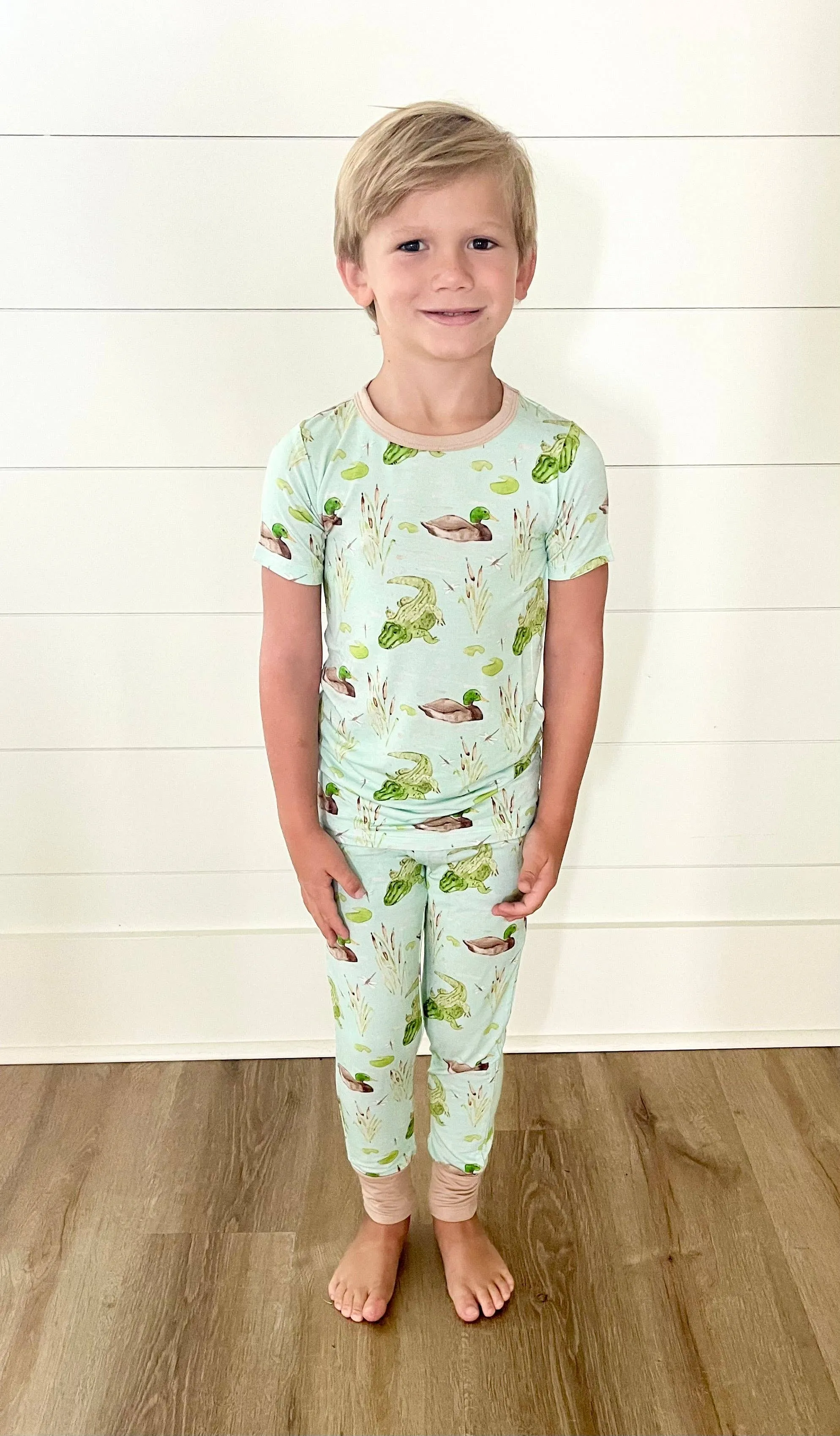 Sweet Bay Clothing - Ducks and Gators Two Piece Pajama Pants Set