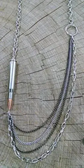 The New Yorker Nickel Bullet & Casing Necklace